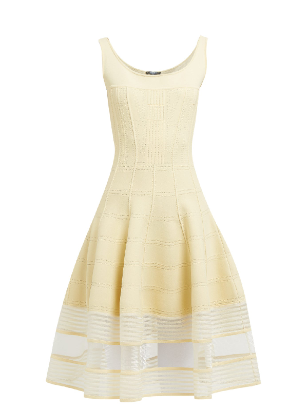 alexander mcqueen yellow dress