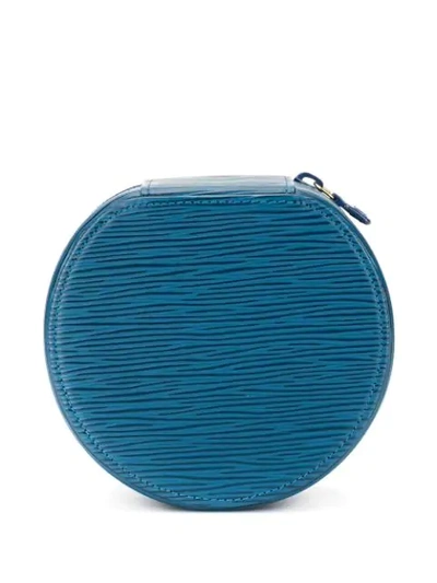 Pre-owned Louis Vuitton  Bijou Jewellery Case In Blue