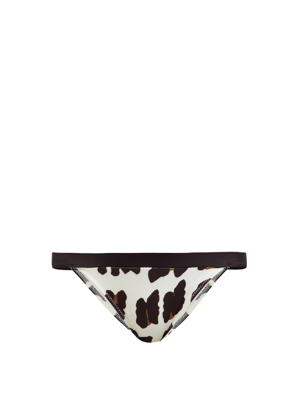 solid and striped leopard bikini