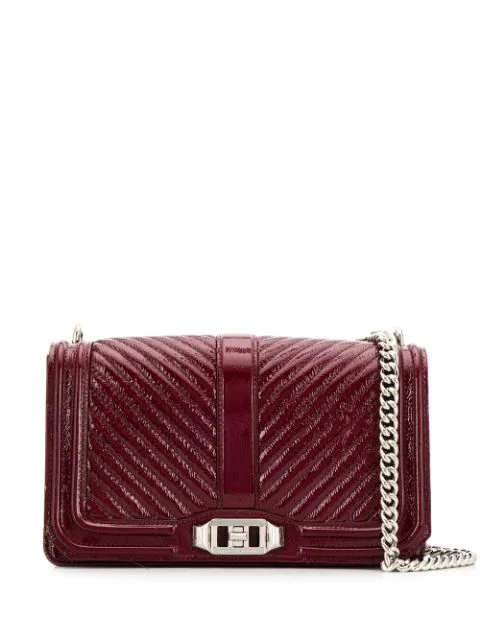 Rebecca Minkoff Love Crossbody Bag In 036 Pinot Noir Modesens
