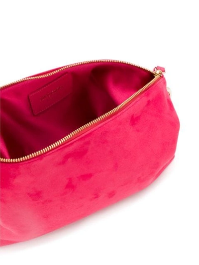 Shop Jimmy Choo Callie Velvet Bag In Pink