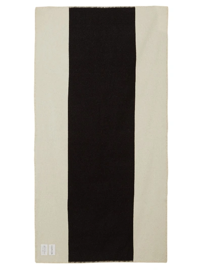 Calvin Klein 205w39nyc X Pendleton Striped Wool-blend Blanket In Black |  ModeSens