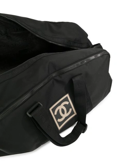 Pre-owned Chanel Sport Line Holdall In Black