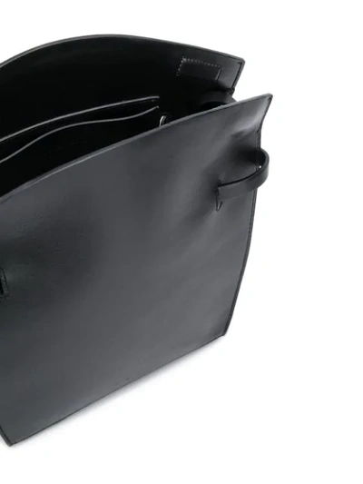 Shop Aesther Ekme Midi Satchel Shoulder Bag In Black