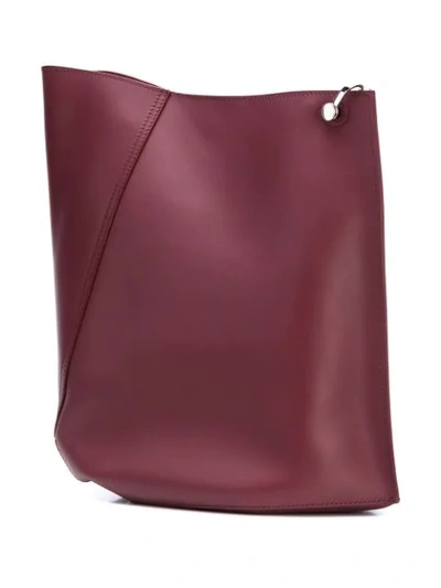 Shop Lanvin Medium Hook Shoulder Bag In Red