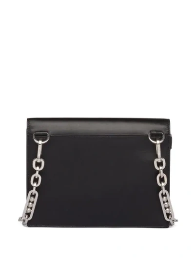 Shop Prada Crystal Embellished Mini Bag In Black