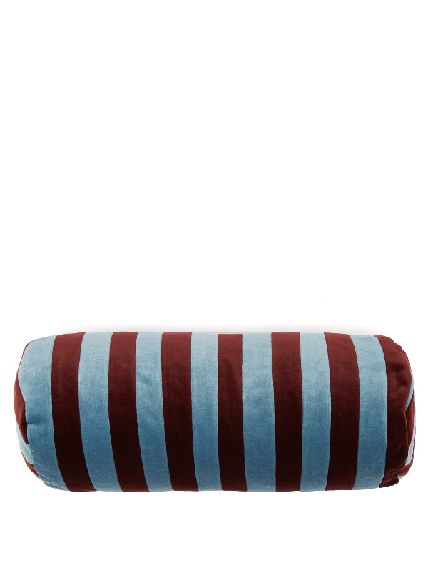 red bolster cushion