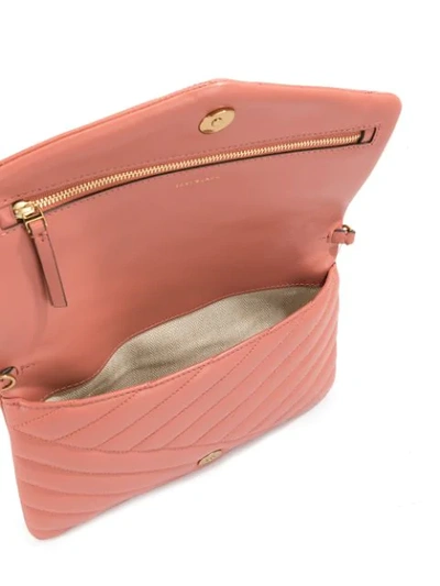 Shop Tory Burch Kira Quilted Clutch In Pink