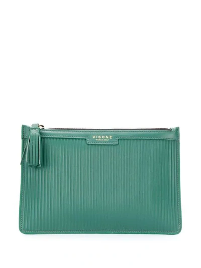 Shop Visone Kim Clutch In Green