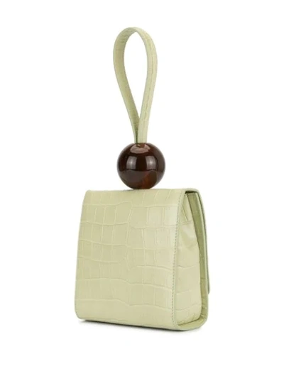 Shop By Far Architectural Ball Shoulder Bag In Greens