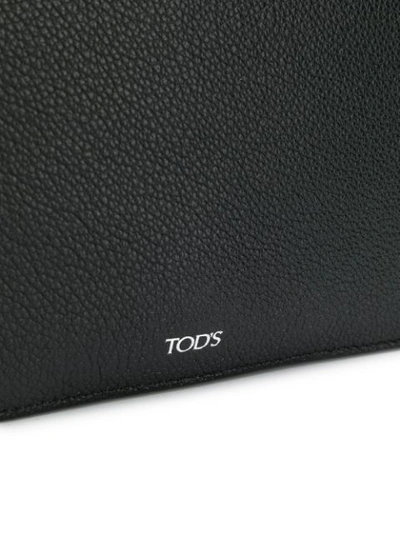 Shop Tod's Double-flap Shoulder Bag In Black