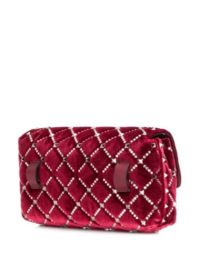 Shop Valentino Spike.it Belt Bag In Red