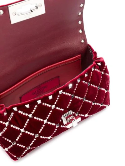 Shop Valentino Spike.it Belt Bag In Red