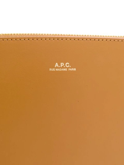 Shop Apc A.p.c. Envelope Clutch - Neutrals