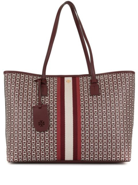 tory burch burgundy tote