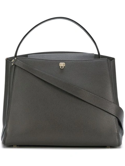 Valextra Brera Large Leather Top-Handle Tote Bag - Bergdorf Goodman