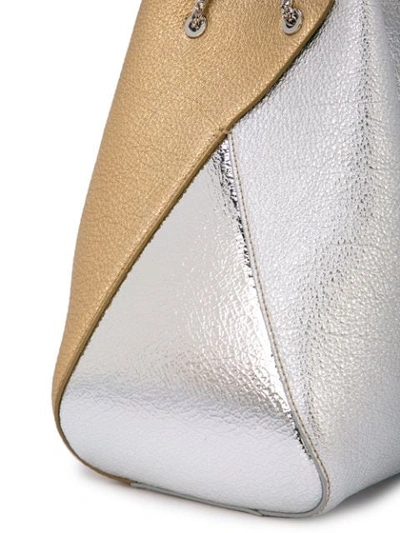 Shop The Volon Mani Bucket Bag In Silver