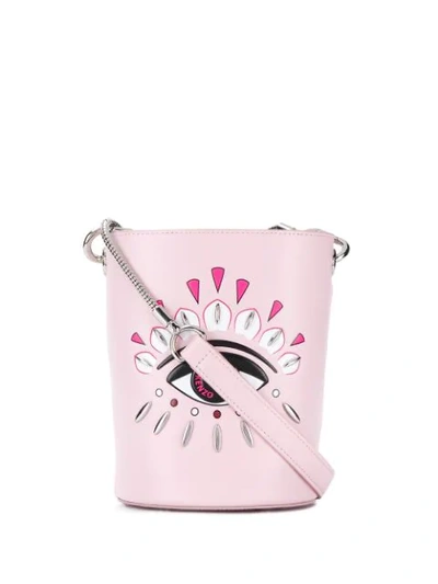 Shop Kenzo Kontact Eye Mini Bucket Bag In 33 Pink