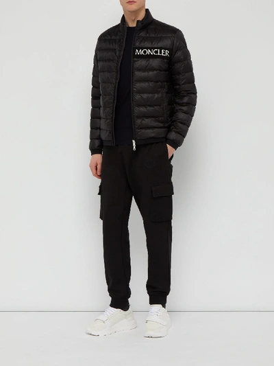 Moncler 'neveu' Logo Embroidered Down Puffer Jacket In Black | ModeSens