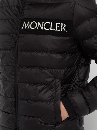 Moncler 'neveu' Logo Embroidered Down Puffer Jacket In Black | ModeSens