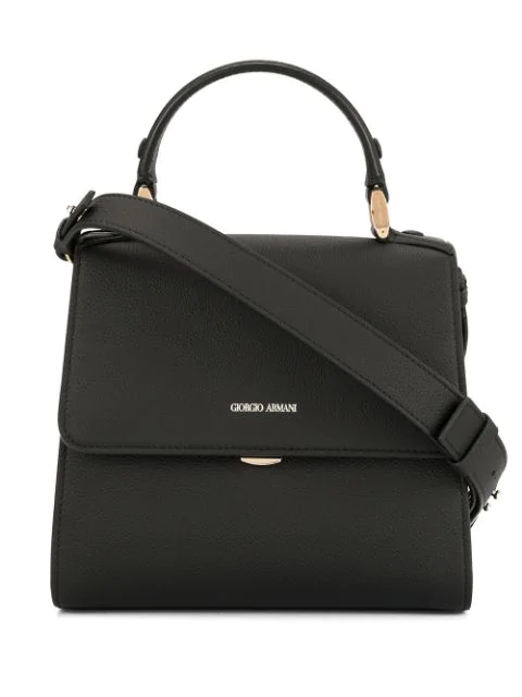 giorgio armani leather shoulder bag