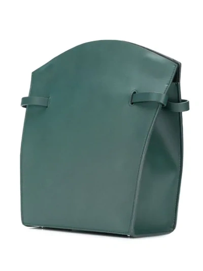 Shop Aesther Ekme Midi Leather Satchel In Green