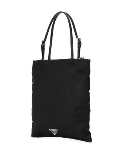 Shop Prada Rose-pattern Tote Bag In F0002