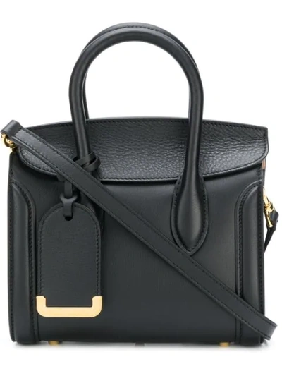 Shop Alexander Mcqueen Heroine 21 Tote In Black