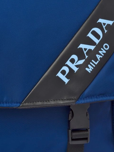 PRADA LARGE SHOULDER BAG - 蓝色
