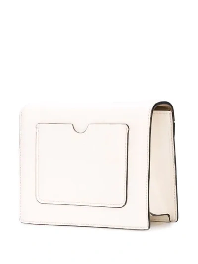 Shop Oscar De La Renta Mini Tro Bag In White