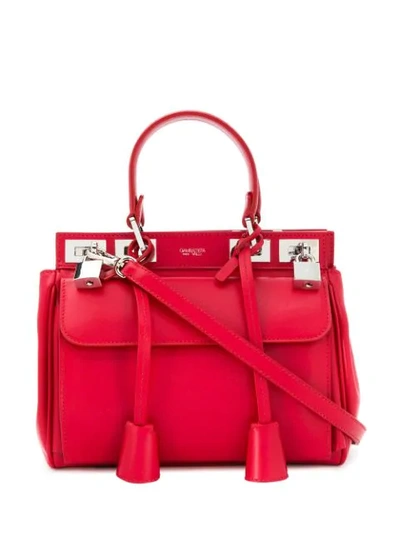 Shop Giambattista Valli Flore Small Tote Bag In Red