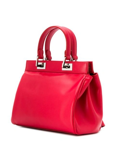 Shop Giambattista Valli Flore Small Tote Bag In Red