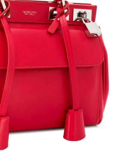 Shop Giambattista Valli Flore Small Tote Bag In Red