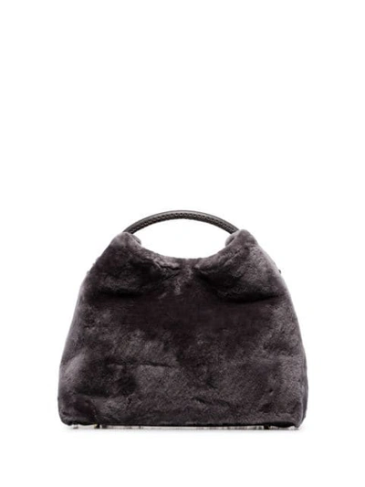 Shop Elleme Raisin Textured Tote Bag In Grey