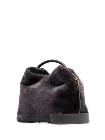 Shop Elleme Raisin Textured Tote Bag In Grey