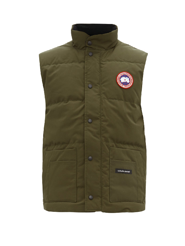 canada goose gilet green