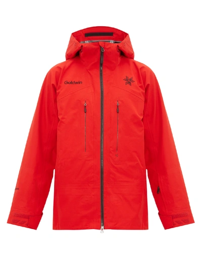 Arris Hooded Ski Jacket In Red