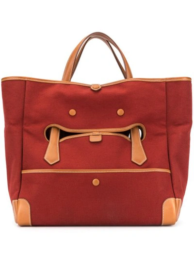 Pre-owned Hermes 2014  Passe Passe 35 Tote In Red