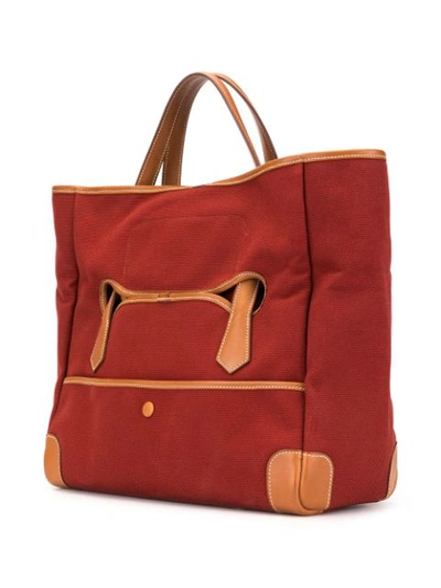 Pre-owned Hermes 2014  Passe Passe 35 Tote In Red