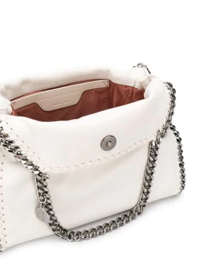 Shop Stella Mccartney Mini Falabella Tote In White