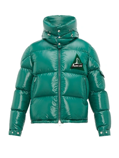 Wilson Hooded Quilted Down Puffer Jacket In Green