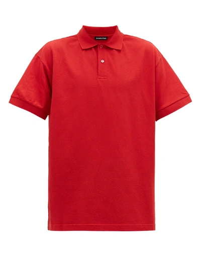 Balenciaga Logo-embroidered Pique; Polo Shirt In | ModeSens