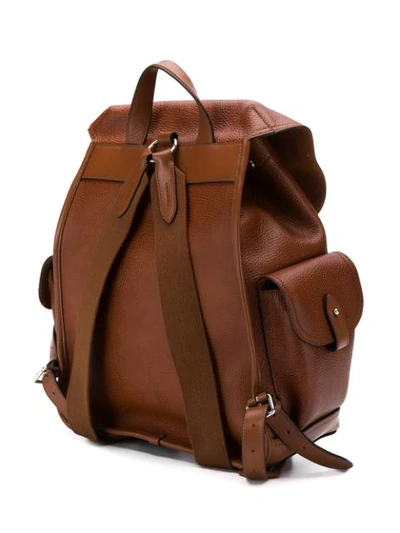 Shop Mulberry Heritage Textured Backpack In G110 Oak
