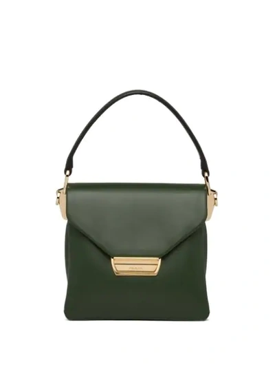 Shop Prada Kleine 'ingrid' Handtasche In Green