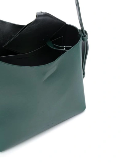 Shop Aesther Ekme Demi Lune Shoulder Bag In Green