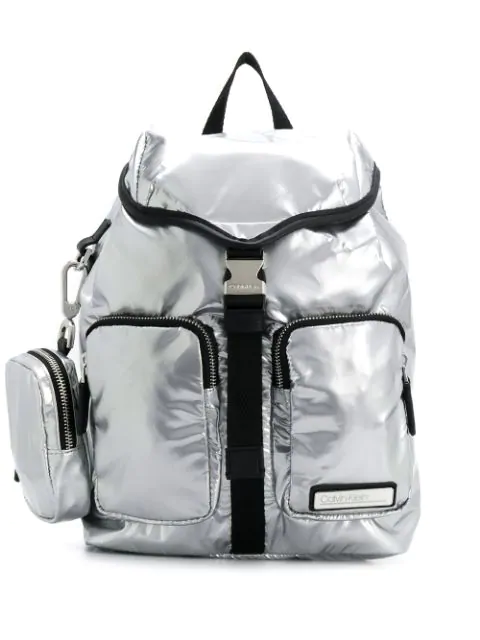 calvin klein silver backpack