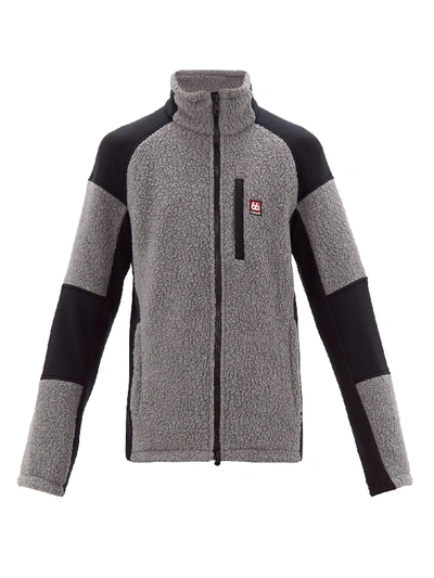 66°north Tindur Zip-through Faux-shearling Jacket In Grey | ModeSens