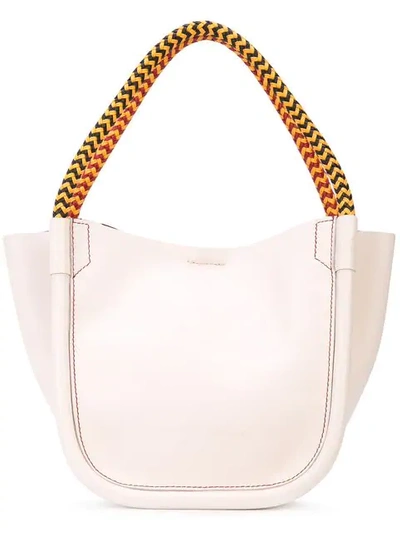 Shop Proenza Schouler Xs Super Lux Tote Bag In White