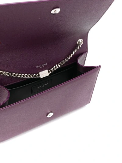 Shop Saint Laurent Kate Shoulder Bag In Purple