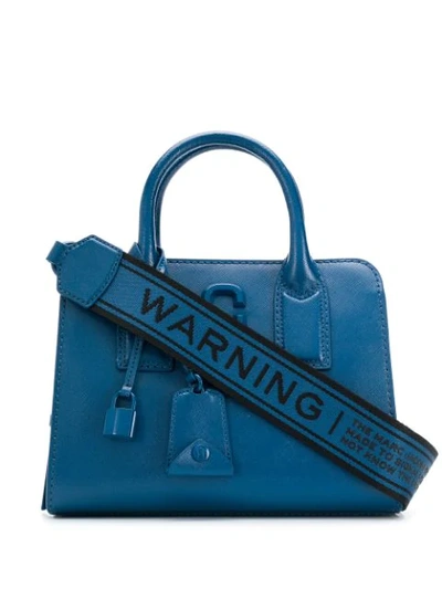 Shop Marc Jacobs The Little Big Shot Dtm Tote In Blue